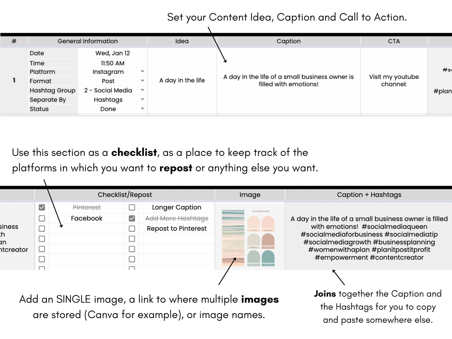 Yearly Social Media Content Planner