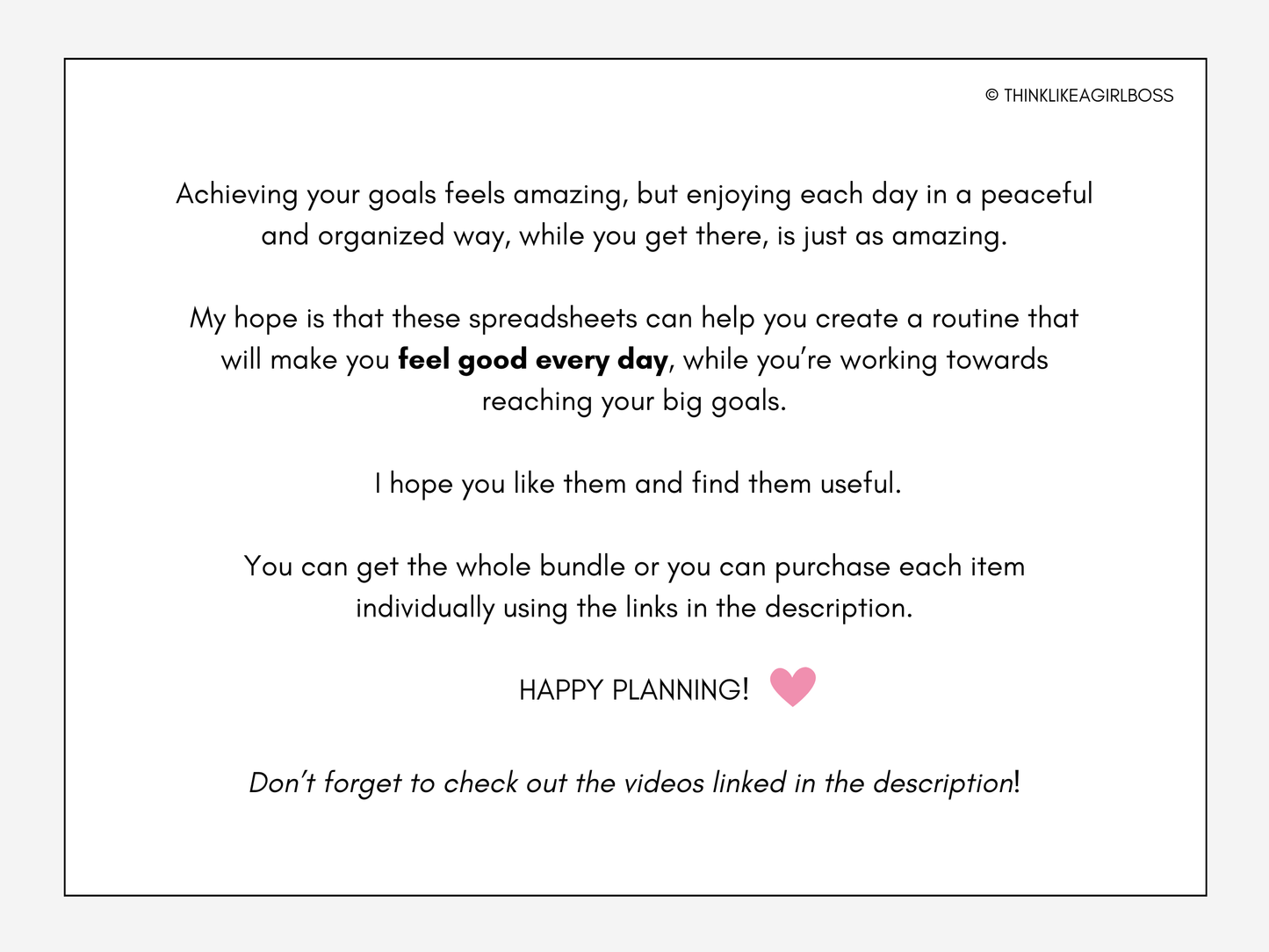 The Goal Getter Bundle