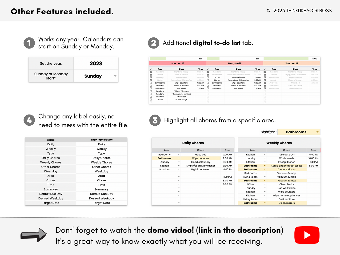 Cleaning and Chore Planner