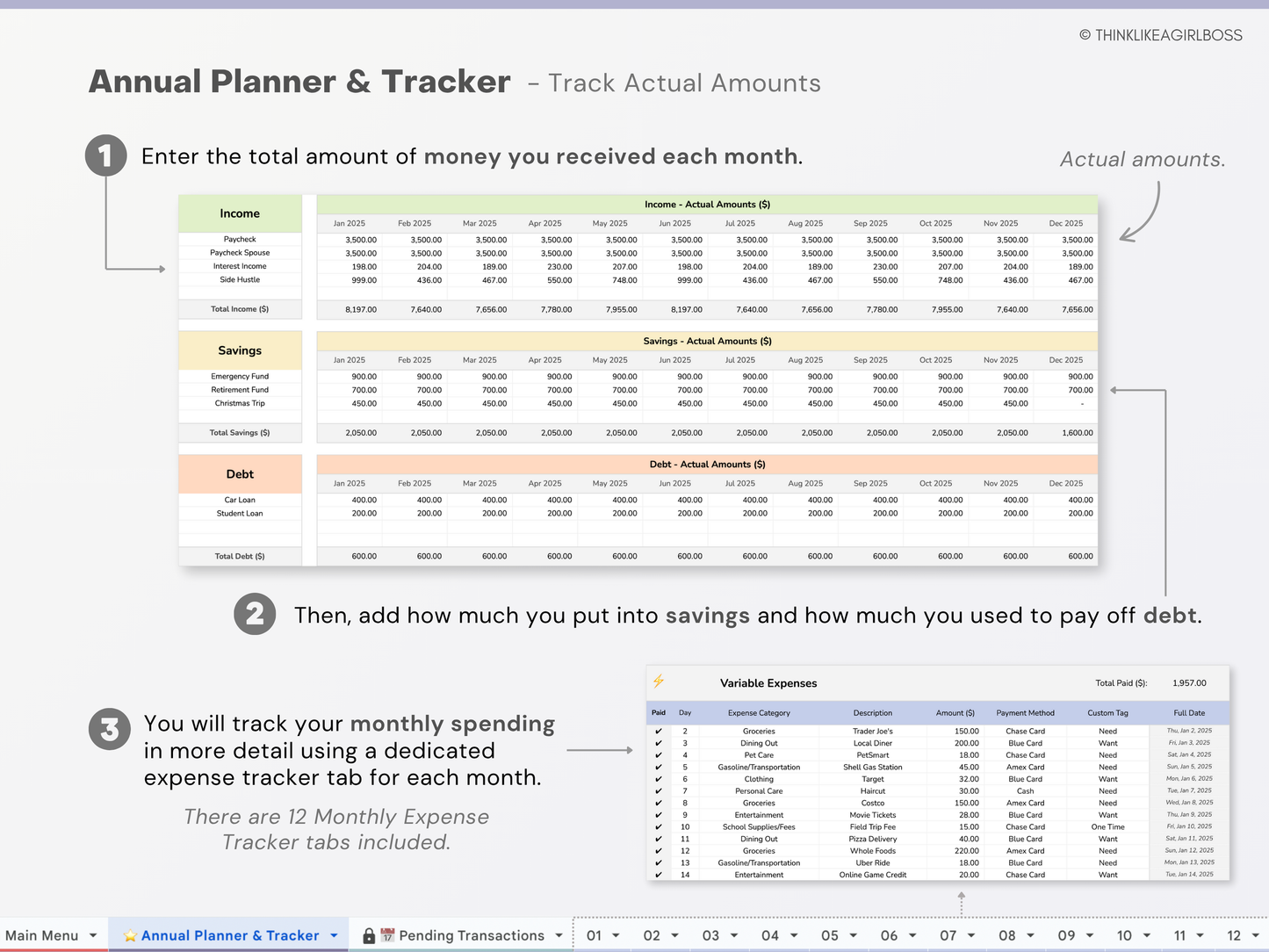 Annual Budget Spreadsheet - V1
