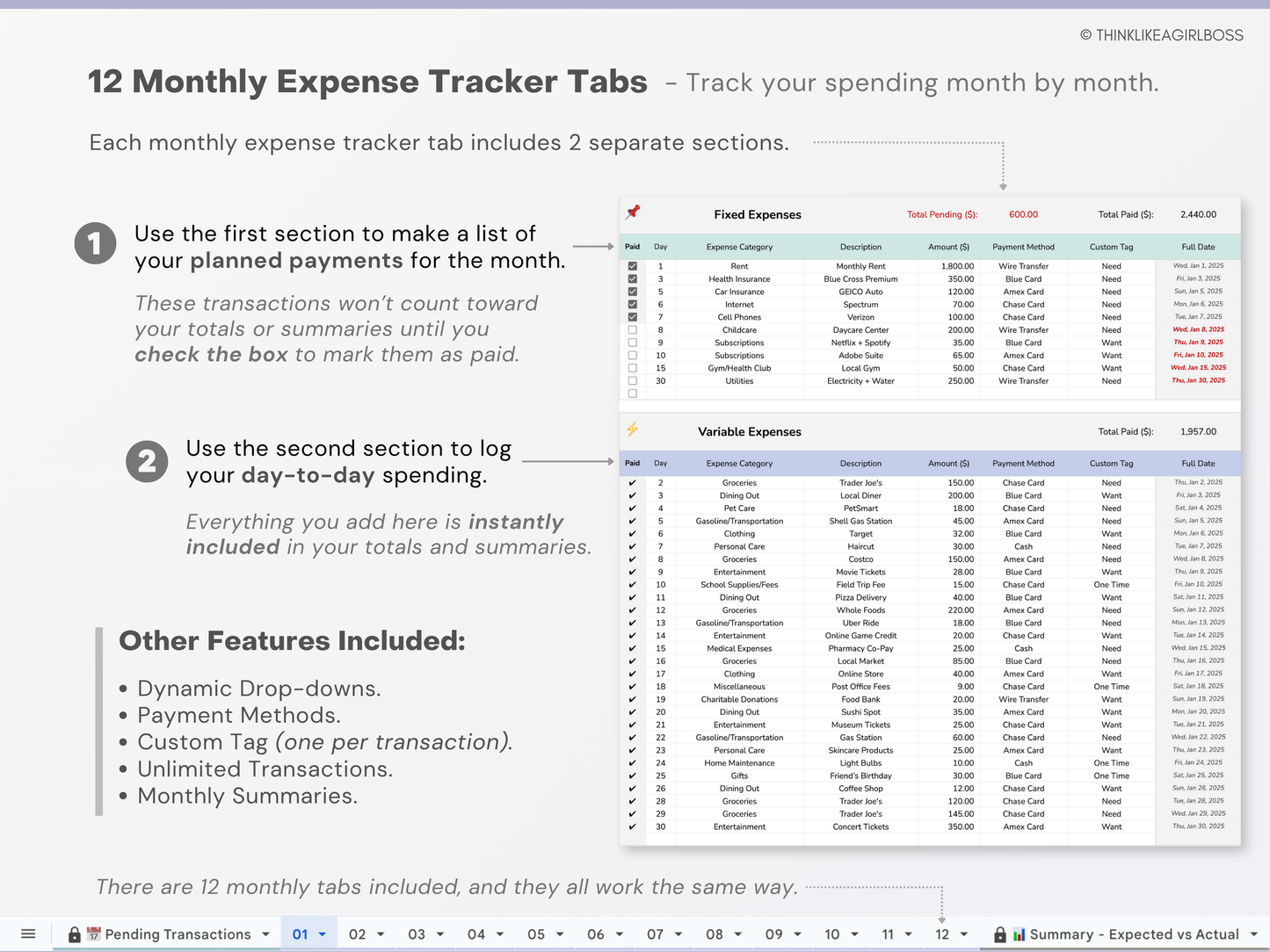 Annual Budget Spreadsheet - V1