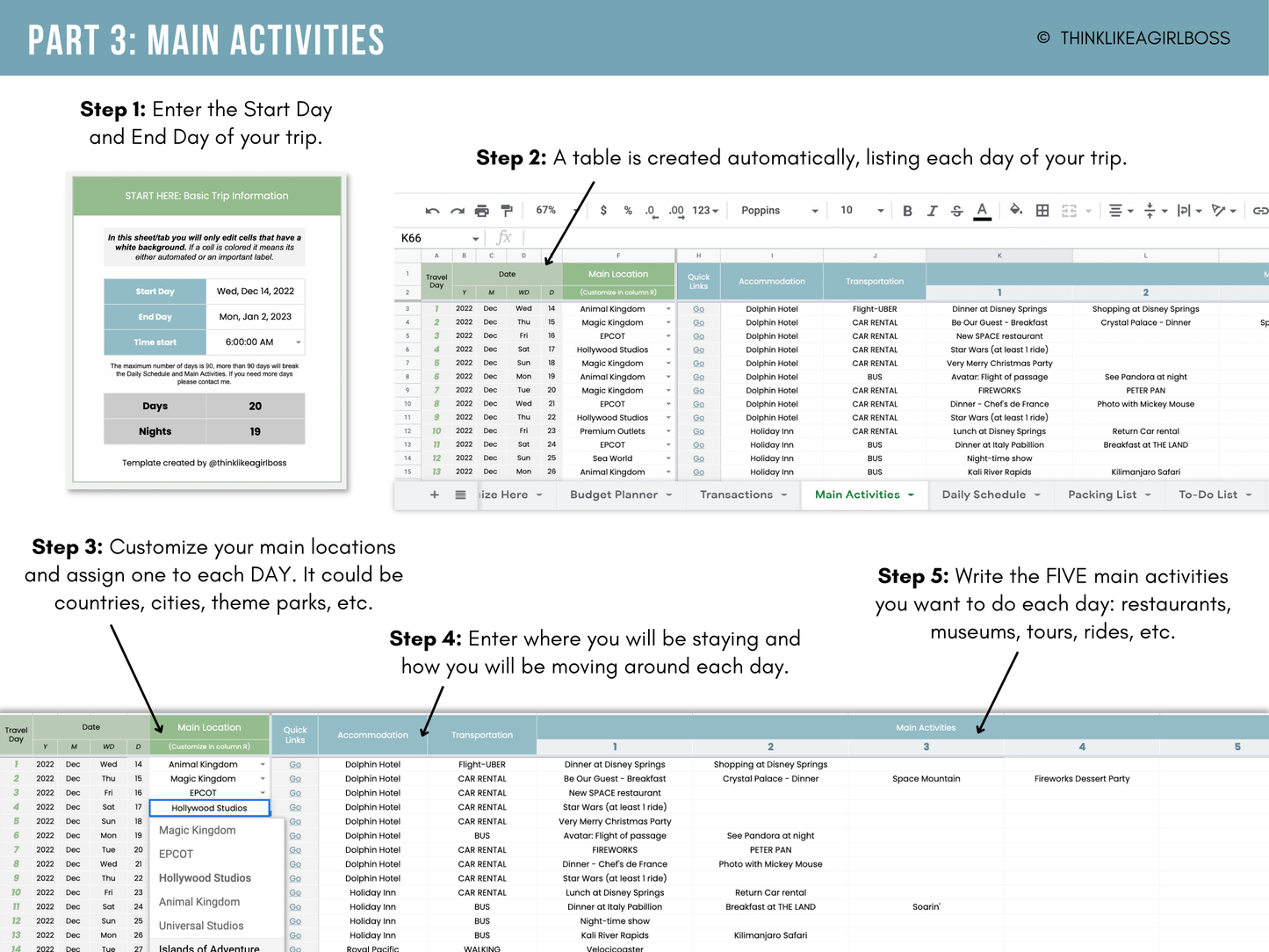 Ultimate Travel Planner - V1 Blue