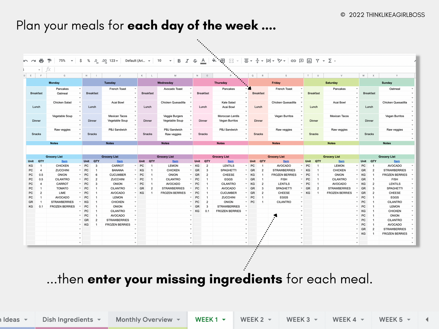 Meal Planner - V2 Extended Version