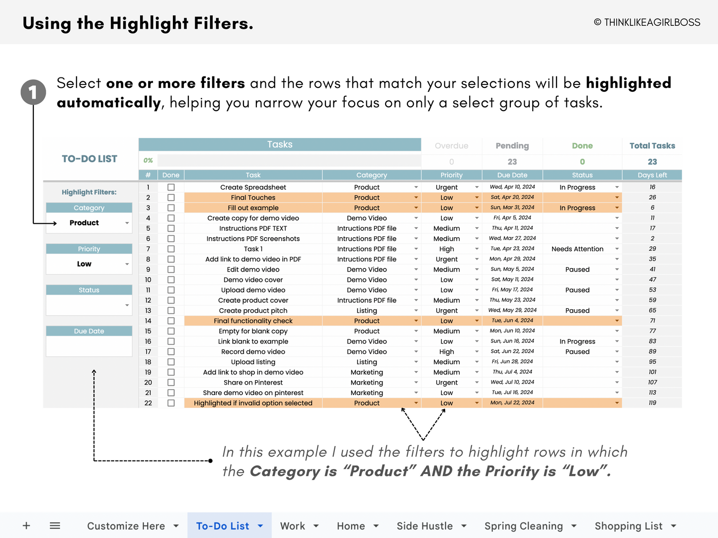 Digital To-Do List - V1 Blue
