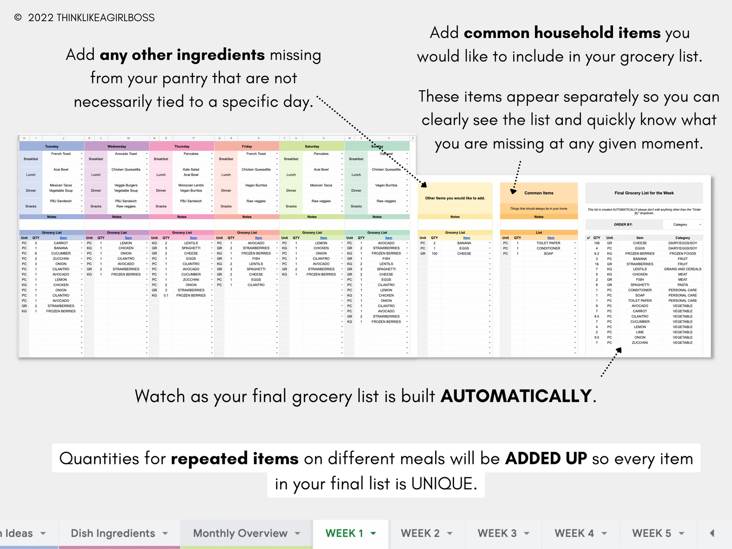 Meal Planner - V2 Extended Version