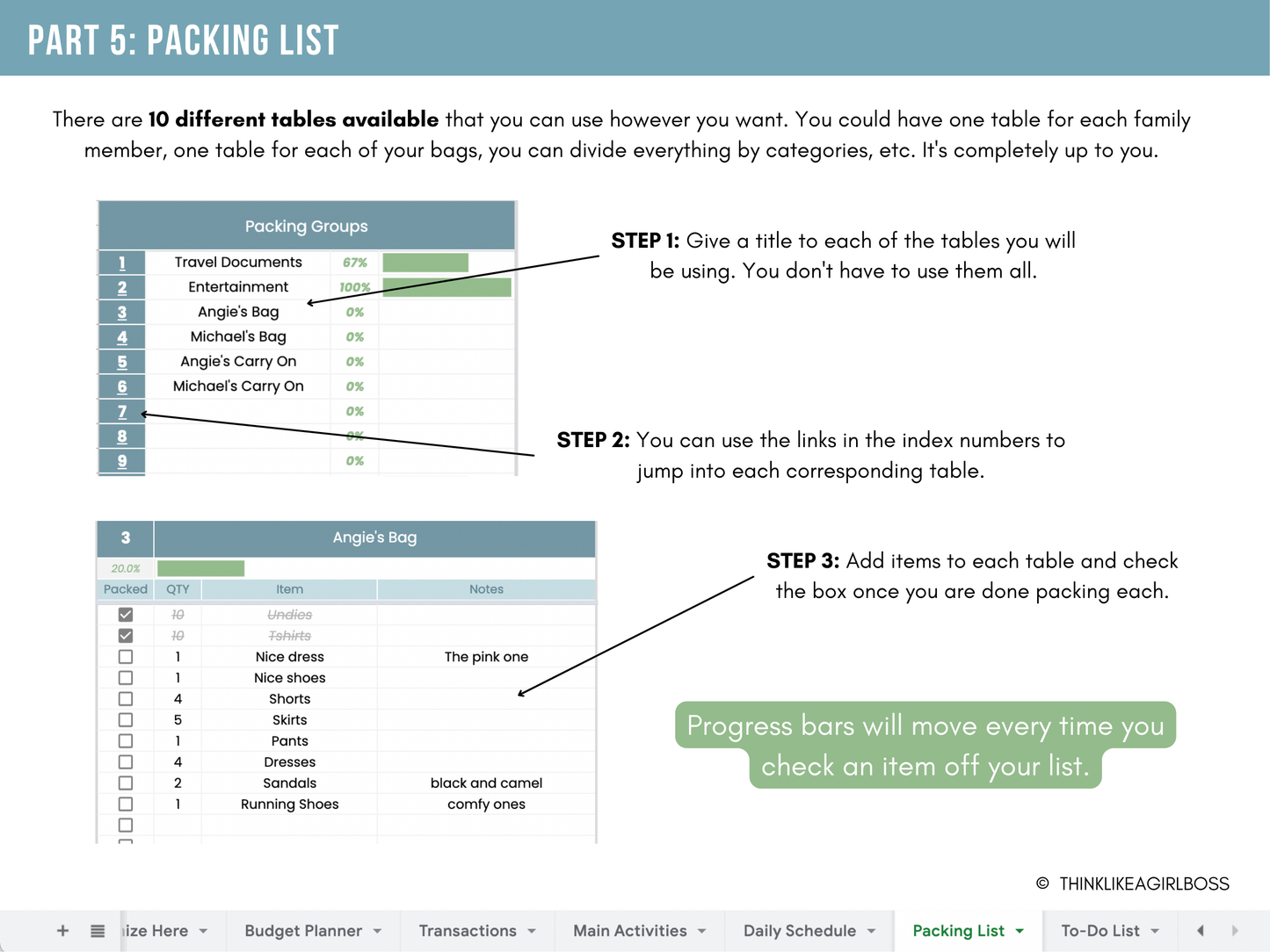 Ultimate Travel Planner - V1 Blue
