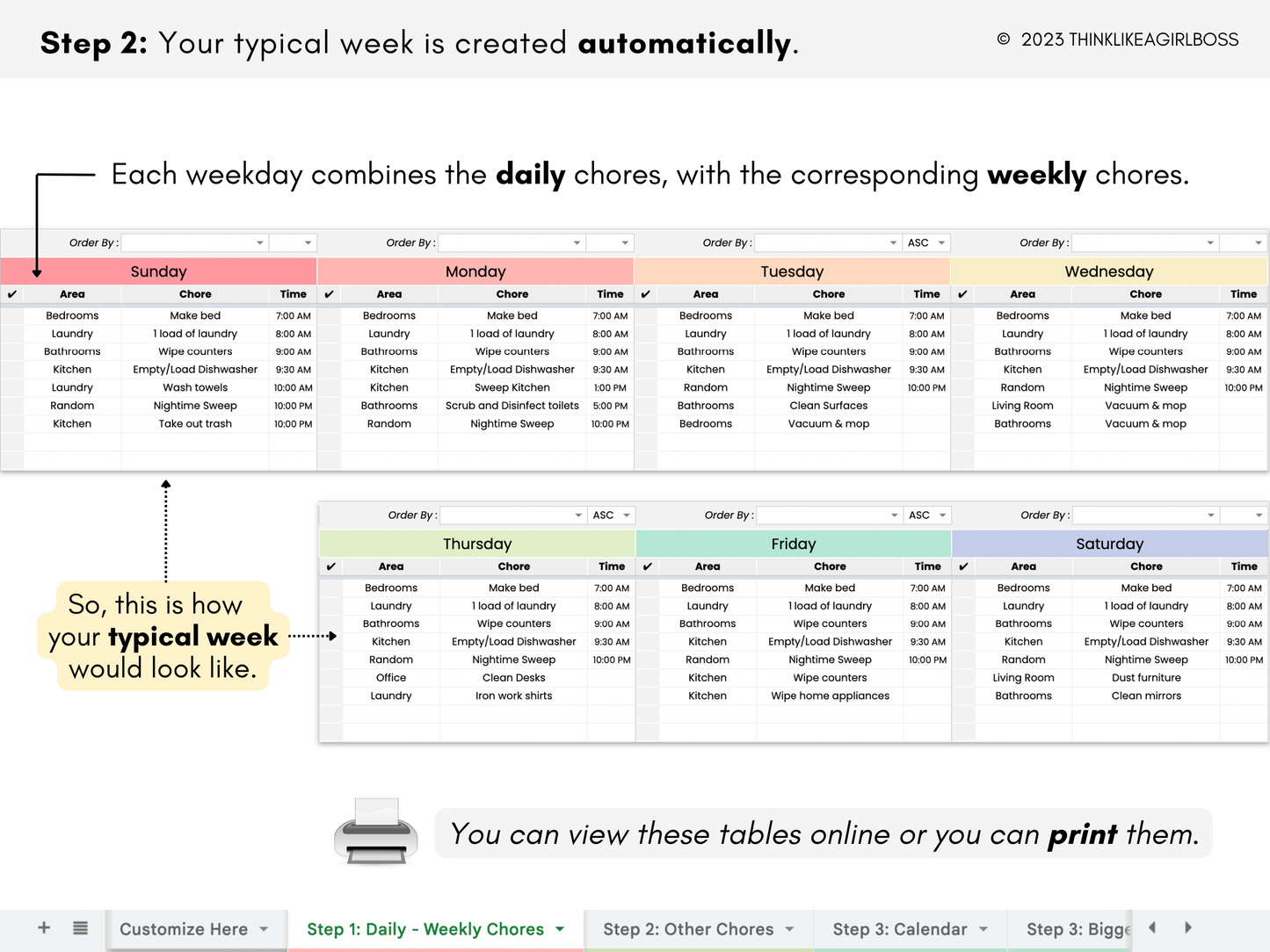 Cleaning and Chore Planner