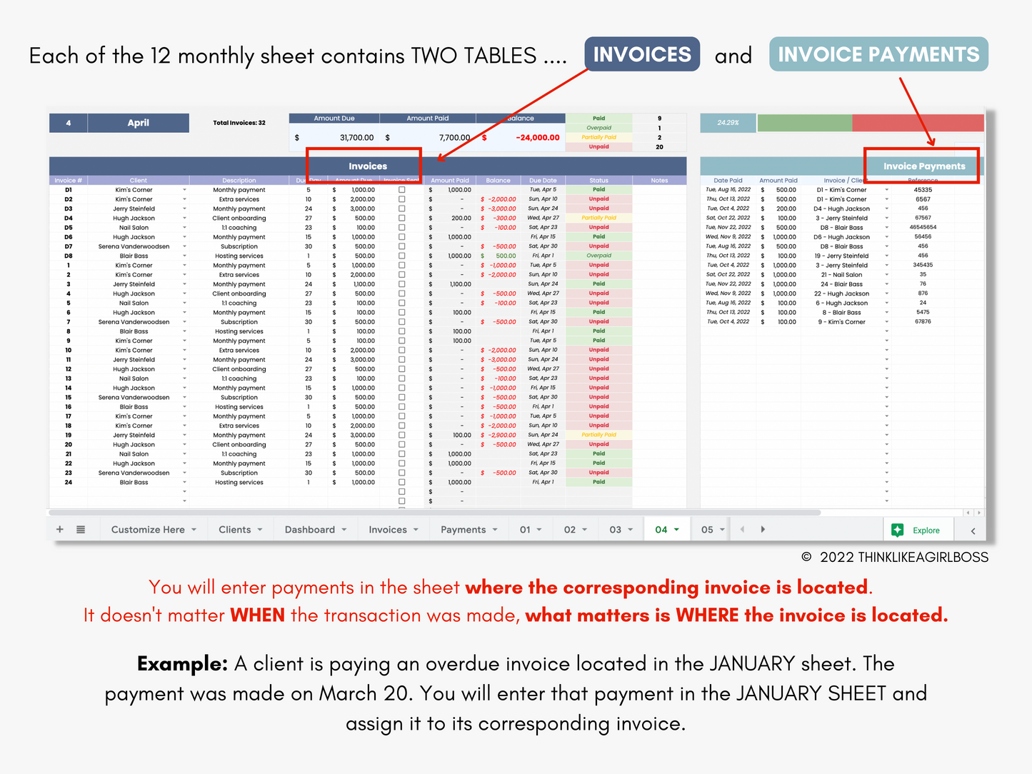 Client Invoice Tracker - V1