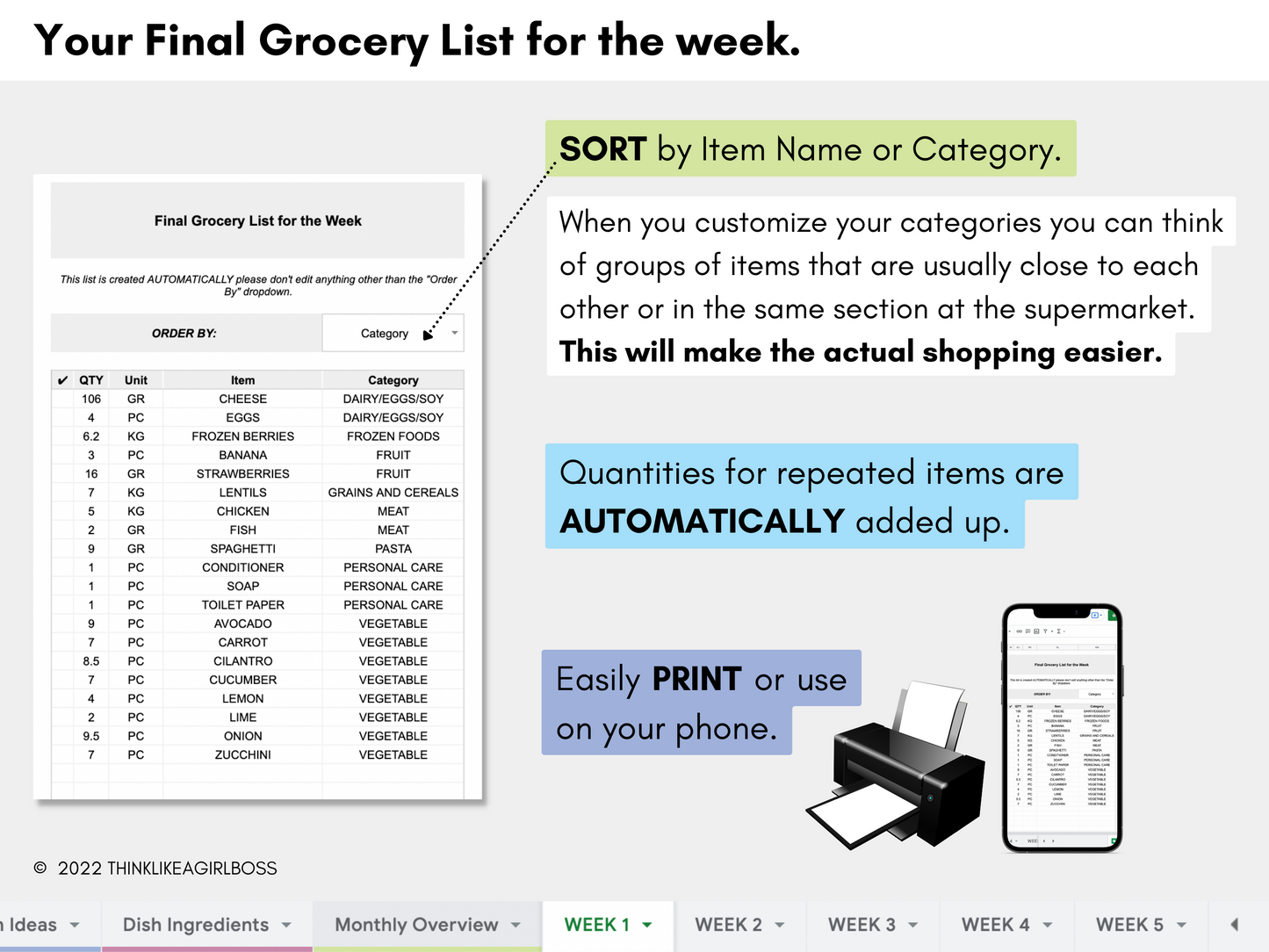 Meal Planner - V2 Extended Version