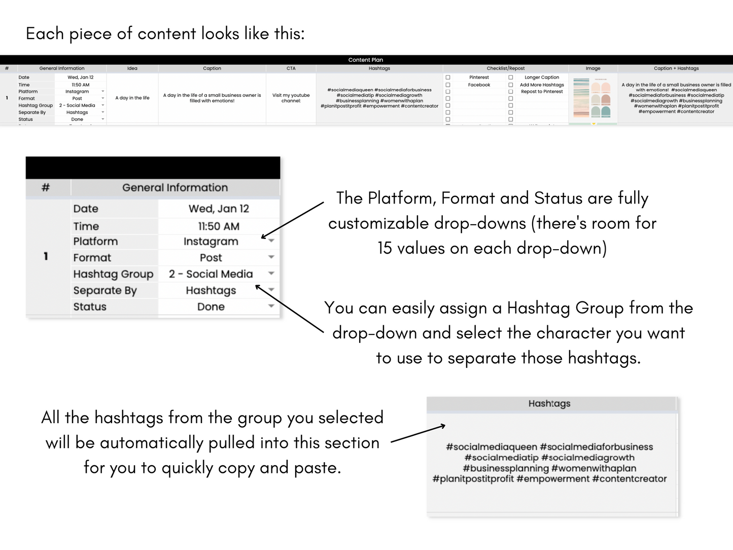 Yearly Social Media Content Planner