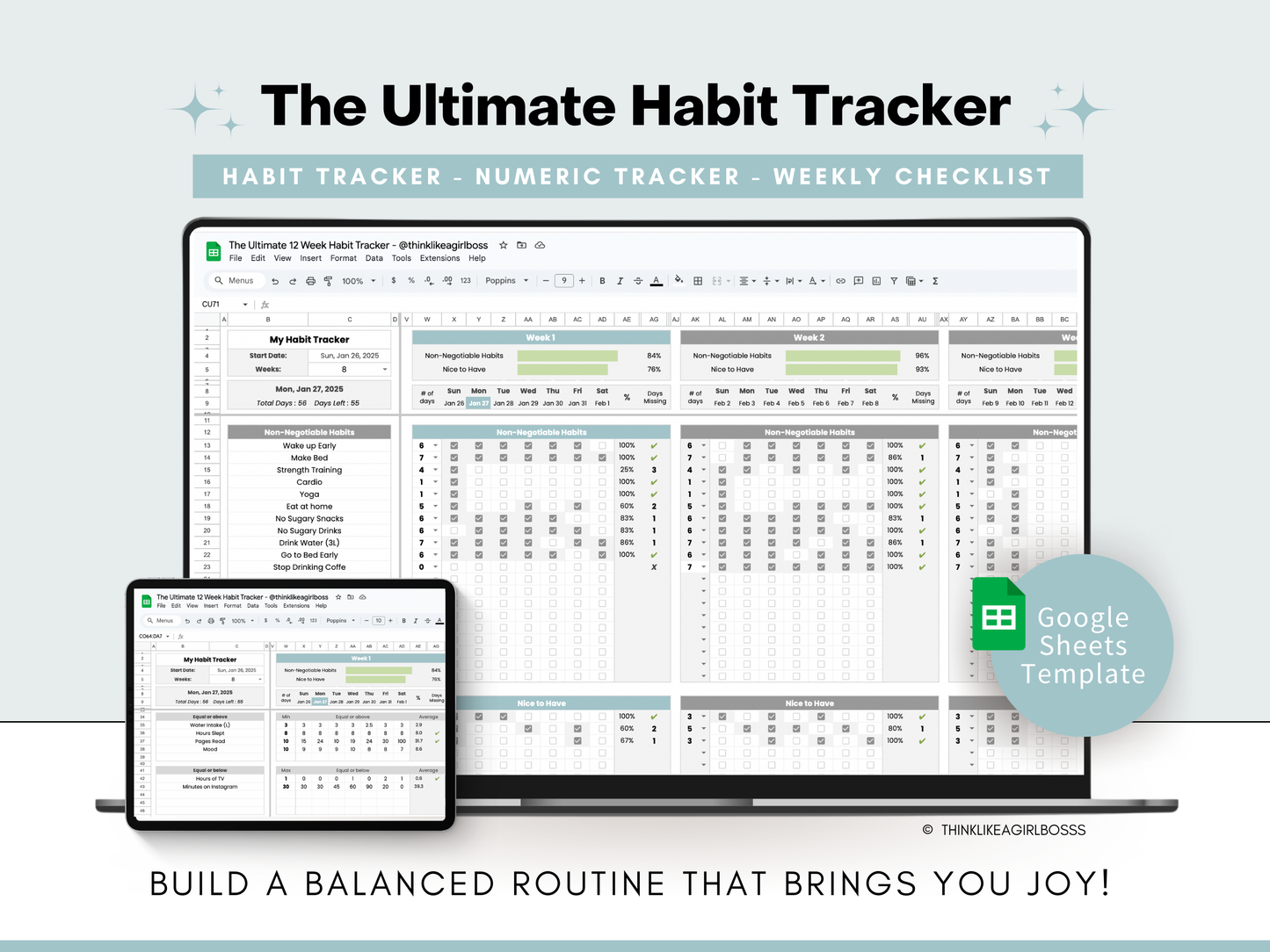 The Ultimate 12 Week Habit Tracker - V1